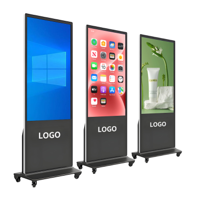 Digital Portrait Image Display Vertical Digital Signage Display Floor Standing Digital Signage and Display