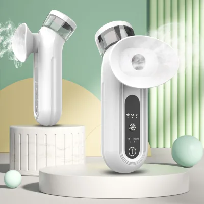 Portable Eye Steamer Nano Mist Cold Hot Dual Mode 3 Temperature Settings Rapid Warmup Professional Facial Ocular Hydrator