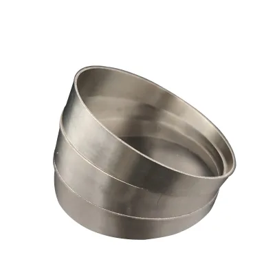 25-127mm Titanium Pie Cut for Motorcycle Exhaust 1.0D/1.5D Radius Gr2 Pure Titanium Welded Pipe Fitting