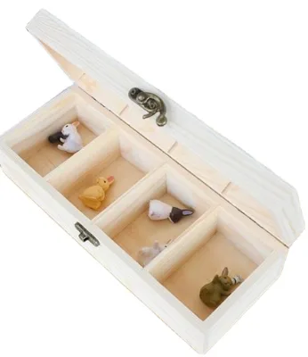 Home Decoration Vintage Drawer Display Wooden Keepsake Boxes