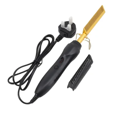 Hot Sale Ceramic Comb Electric Pressing Bling Crystal Straight Hair Comb for Hotel Use