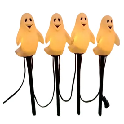 Ghost Lawn Stake Halloween Decorations Lights Horror Lamp Outdoor Props Ornaments Electric Party Atmosphere Lights