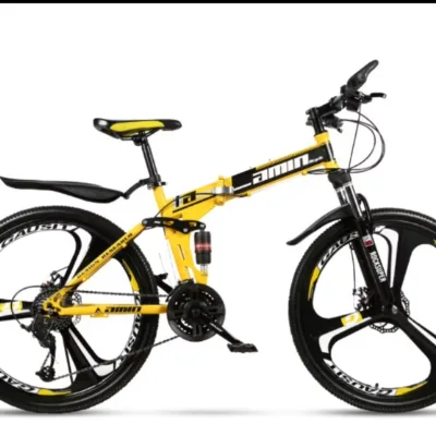 Men's Steel Mountain Bicycles Folding 26 Inch 27.5 Inch Disc Brake Downhill Bikes for Adults Use in Summer and Winter
