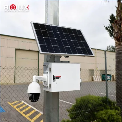 Solar Powered CCTV System AI Camera Direct Mounting 200W Panel Rotatable IP66 Waterproof SD Card Cloud Two-Way Audio Complete