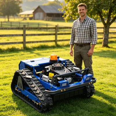 Lawn Care Equipment Gasoline Grass Cutter Crawler Lawn Mower Hillside Embankment Trimmer