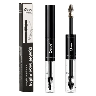 High Quality Long-Lasting Waterproof Double-Headed Eyebrow Gel Cream Mineral Brush Silky Tattoo Eyebrow Gel