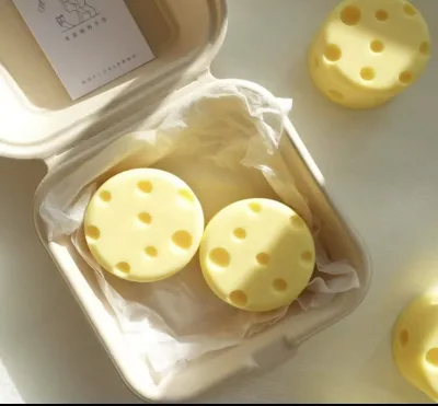 Handmade Daily Use Milk and Cheese Bar Soap Features Creamy Foam That Nourishes Skin Solid Form Fresh Milk Ingredients