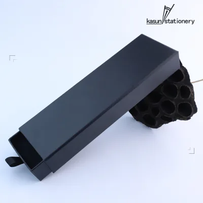 Black Drawer Pen Box Custom Case for Packing, Support Custom Pattern Design