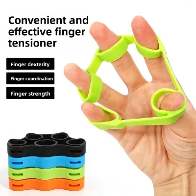 Chinon Silicone Gel Five-Finger Grip Strengthener Ring Finger-Separation Exercise Rehabilitation Resistance Home Fitness Tool