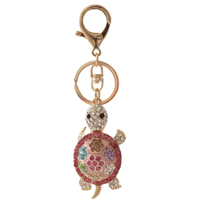 Cute Turtle with Diamonds Creative Metal Keychain Pendant Car Pendant Keychain