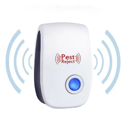 Ultrasonic Pest Repeller-Blue Light & Sound Wave Insect Repellent for Home & Office