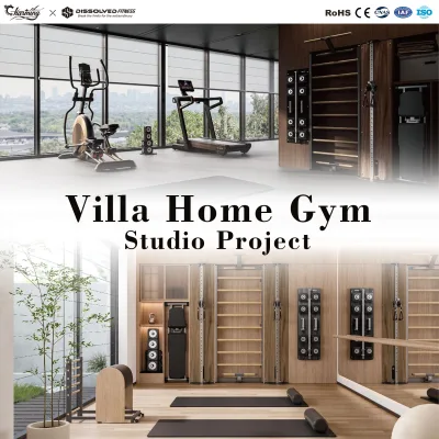 Luxury Wooden Gym Equipment Full Set Pilates Studio Fitness Machines Solid Wood Project Solution Turnkey Commercial Supplier