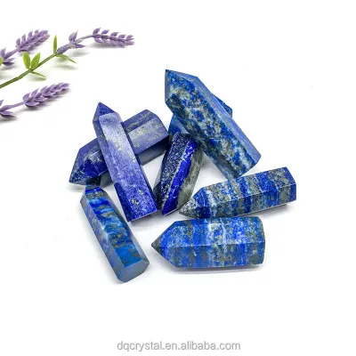 Wholesale High Quality Natural Crystal Obelisk Blue Lapis Lazuli Point Polished Lapis Tower for Home Decoration