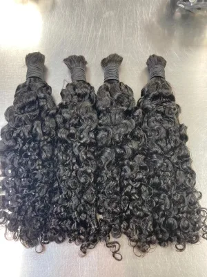 High Quality Vietnamese Straight Bulk Hair Extensions Double Drawn Remy Hair Machine Double Weft Factory Wholesale