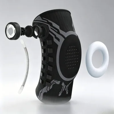 Professional Knob Knee Brace with Dual Spring Stabilizers and Silicone Patella Ring Support Factory Direct Custom