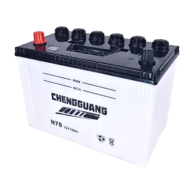 New Dry Charged 12V 70Ah High Pure Lead Automotive Battery Low Self Discharge for Cars SUVs Buses