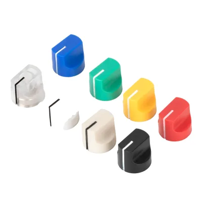 Premium Black Plastic Amplifier Knob Durable Guitar Pedal Knob Volume Control Knob with 16mm OD for Electric Guitar