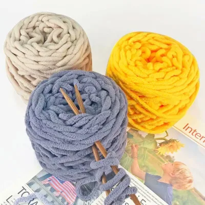 45M Polyester Wool Yarn for Crocheting Knitting