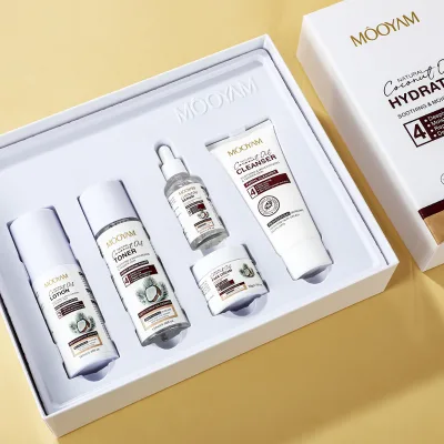 Coconut Skincare 5 Pieces Sets Moisturizing Moisturizing Repair Lock Water Brighten Skin Care Set