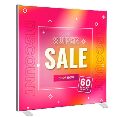 Versatile SEG Light Box Premium Sturdy Aluminium Frame Dustproof Fabric Custom Graphic Printing Solid Stability