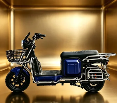 New Design 1500W 72V 32Ah Steel Frame Cargo E-bike with Long Range Disc Brake for Food Delivery & Daily Ride