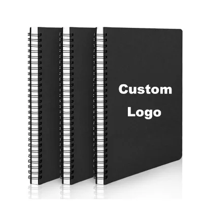 Custom Workout Logo A5 Notebook Hard Cover Spiral Journal Workout Planner Spiral Note Book DIY Spiral Notebook for Men Women