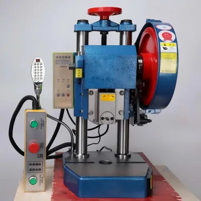 1T Mechanical High-Accuracy Desktop Small Punch Press Stamping Machine 0.37kW Motor Multi-Voltage (380V/220V/110V) Metal Bearing
