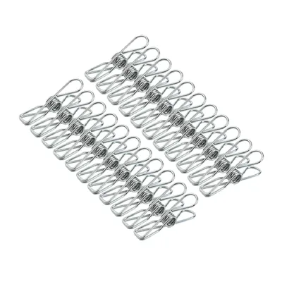 Wholesale Durable Modern Multifunctional 316 Stainless Steel Clothes Metal Pegs for Wardrobe & Kitchen