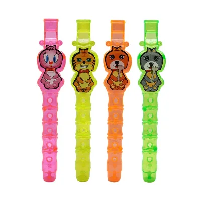Factory Wholesale Cartoon Flute Whistle Cartoon Animals Whistle Educational Toys