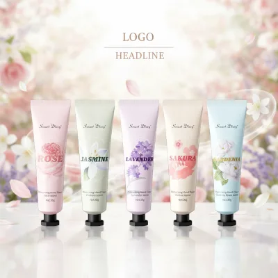 Customizable Organic Floral Travel Set Factory-Batch Adult Moisturizing Oil-Control Hand Cream Nourishing Herbal Whitening