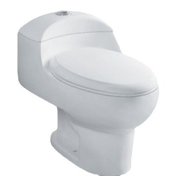 Modern Design Integrated Ceramic Toilet for Hotels Apartments Round Bowl Shape PP Material Wholesale Water Closet WC