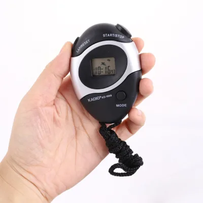 Memory Timer With Large Screen Handheld Count up Timer with Time Calendar Clock Function Digital Stopwatch