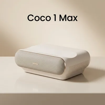 New Coco 1 Max Ultra-short Throw Smart Laser Projector with Built-in Speakers 1080P Resolution Portable Design Google TV OS