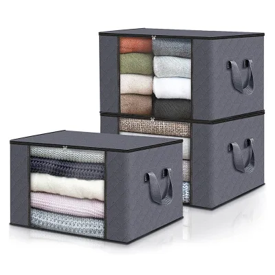 Non-woven Fabric Large Storage Organizer Bags Collapsible Folding Bed Storage  Clothes Storage  Box