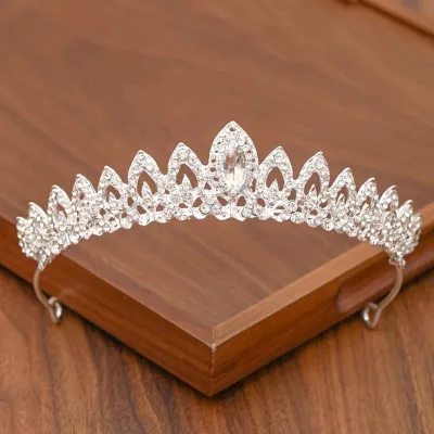 New Wholesale Bridal Wedding Rhinestone Crowns Cheap Prices Crystal Metal Crowns for Beauty Queens