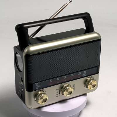 Foreign Trade Direct Sales FM/AM/SW Full-band Multi-functional Bluetooth Flashlight Tuning Radio