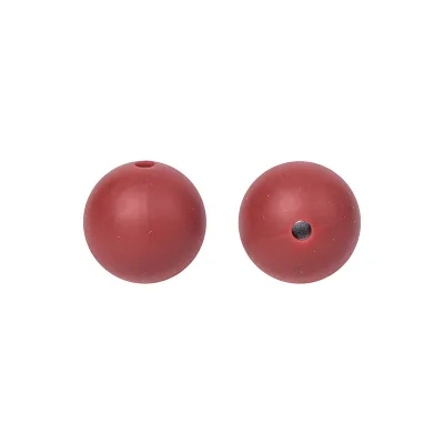 Hot Silicone Beads,BPA Free Teether Loose Bead Food Grade Round Chew 15mm Soft Silicone Beads for Pacifier Keychain