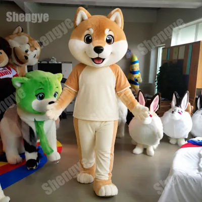 Shengye Mascot Factory Custom Stuffed Animal Shiba Inu Dog Mascot Costume Birthday Party Gift for Business Festival Celebration