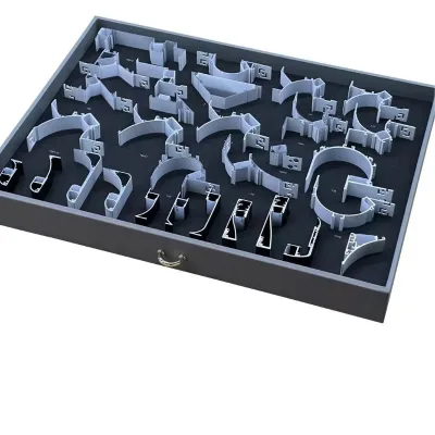 Channel led linear strip lighting aluminum extrusion profile light sample box