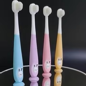 Kids ultra 10000 nano soft Bristle Toothbrush With Suction for Children Small Head Extra PBT Bristle Luxury Plastic For Manual