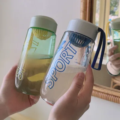 Instagram-style Direct Drinking Small Water Cup for Boys and Girls Students Easy-to-Carry Buckle Design