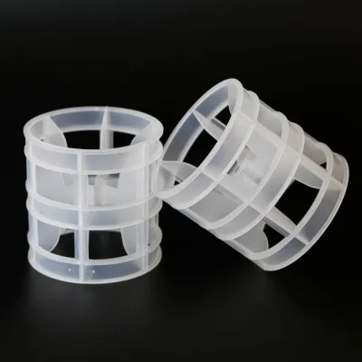 PVDF Plastic Injection Molded 38mm 3mm Thick Jet Flow Ring for Industrial Random Packing in Scrubbing Tower Customized OEM