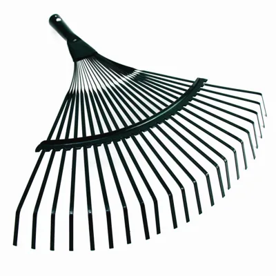 Carbon Steel Agricultural Tools 22-tooth Steel Wire Rake Manual Hand Lawn Rake Tool 22 Tines Metal Garden Leaf Grabber Rake