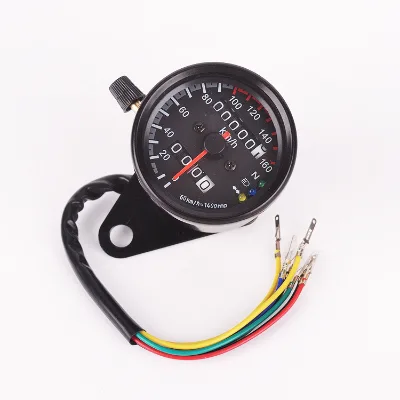 Motorcycle Universal Retro Modfiy Speedometer Tachometer Odometer LED