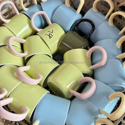 By Ton Stocked Cheap Special Unique Design Ceramic Coffee Mugs Manila