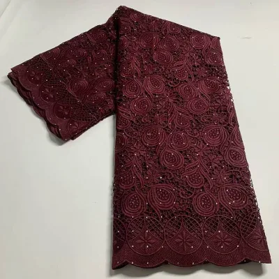 AL4445 Fashion High Quality Soft Friendly Skin Guipure Lace Fabric for Women Garment