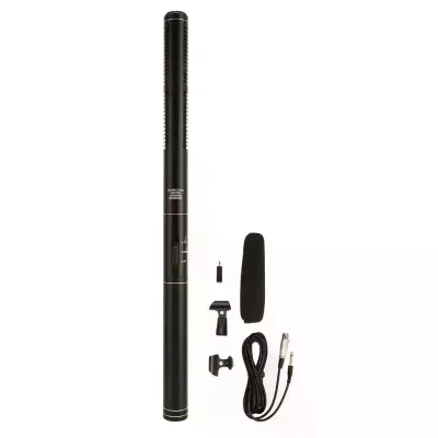 Cardioid Condenser Microphone Professional Noise Cancellation Interview Wired Handheld XLR Connector for SLR Cameras DV