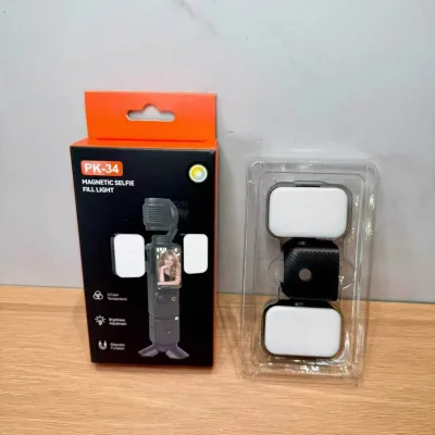Dual Magnetic LED Fill 2800-6800K 3 Modes 300mAh 2H 360 22g Vlog Portrait Food Photography One-Tap Video OEM for OSMO Pocket