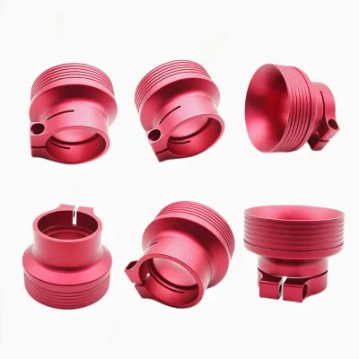 Custom CNC Machining Anodized Aluminum Threaded Clamping Sleeve Precision Mechanical Equipment Fixing Hardware Parts