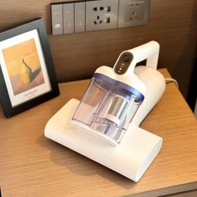 UV Dust Mite Vacuum Cleaner Hotel Use 13KPa 0.3L Dust Cup Hot Wind Handheld Mattress Cleaner Anti-Dust Mite Household Brushless